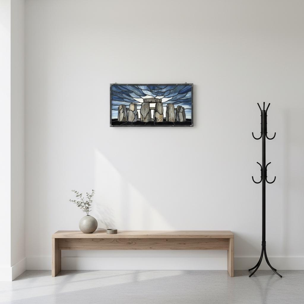 Stonehenge Stained Glass Pattern - Simple Iconic Landmark Design, Easy ...