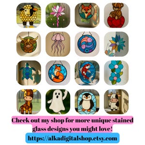 Horse Stained Glass Pattern: Window Decor DIY Suncatcher (Digital Download) image 4