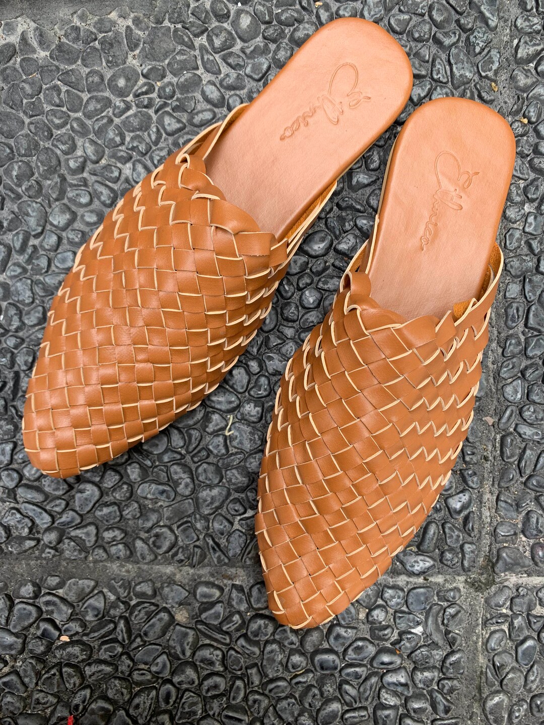 Buy Casual Mules Women Summer Outfits Handwoven Vegan