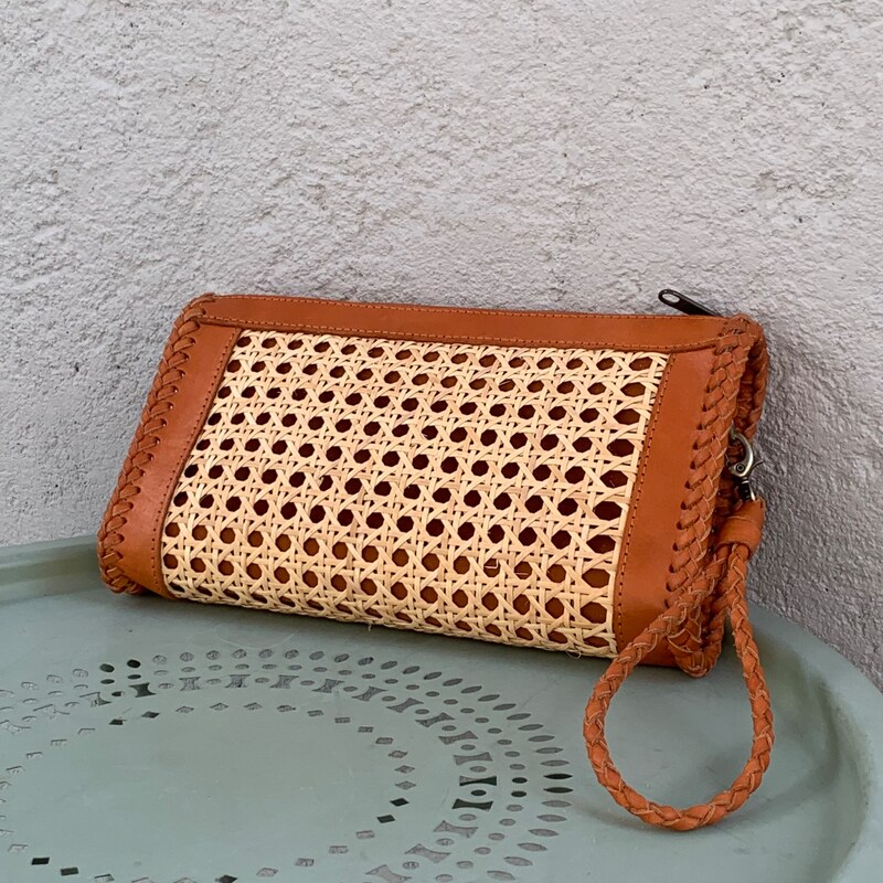 Doriane Rattan Clutch
