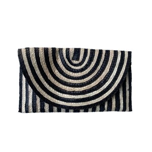 Palmenblatt Clutch Schwarz Weiß, Frauen Geldbörse, Geschenk für sie, Clutch für Hochzeit party