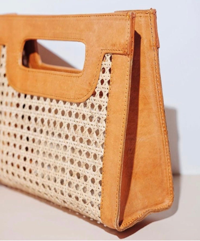 Rattan Clutch bing Handbag Summer Bag Gift for Her Etsy