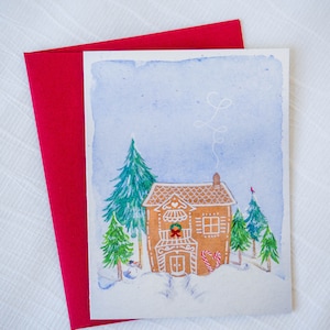 Gingerbread Christmas Card, Warm and Cozy Greetings