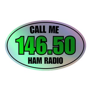 146.50 MHz Holographic stickers