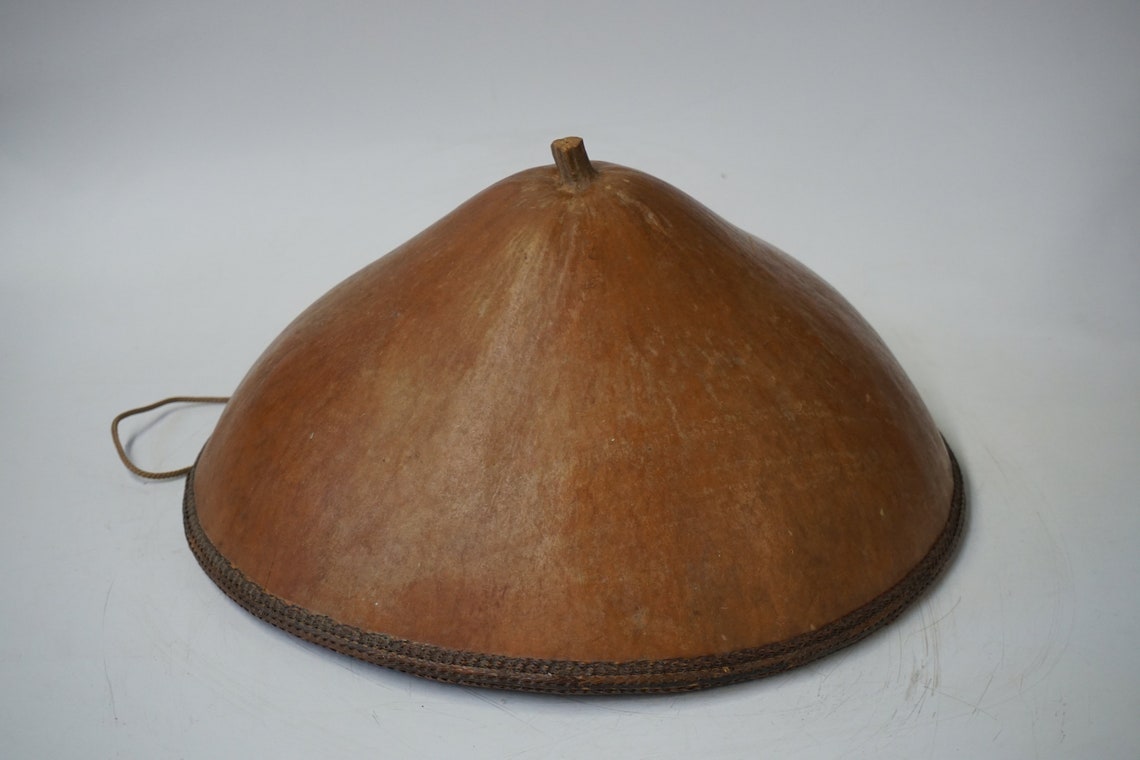 Primitive Natural Gourd Hat Handcrafted From the Highlands of Etsy