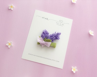 Lavender hair clip, girls hair clip, toddler hair clip, lavender headband, baby headband, girl hair accessories, spring hair clip, lavender