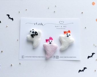 Halloween hair clip, Halloween headband, Halloween ghost headband hair clip, Toddler baby Halloween hair accessories, Halloween spooky clip