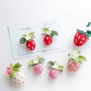 Strawberry Fabric Covered Snap Clips – Vivid Chill