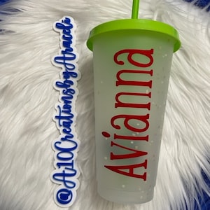 Personalized Color Changing Cup | 24 oz Cold Cup  | Heart | Ears Mouse | Confetti Cup | Evil Eye | Daisy | Flower | Easter | Apple