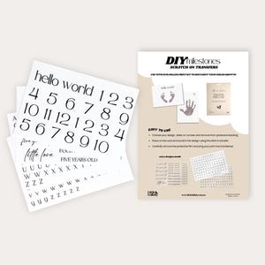 Gratter sur les transferts | Jalons de bricolage | Album | autocollants | stickers bébé | bébé