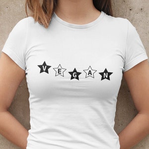 5-Star Vegan - vegan shirt, vegan t shirt, vegan tshirt, vegan t-shirt, vegan gift, gift for vegan, vegan clothing, funny vegan shirt