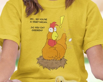 Do You Eat Chicken? - kids vegetarian shirt, vegetarian t shirt, vegetarian tshirt, vegetarian t-shirt, vegetarian gift, funny vegetarian