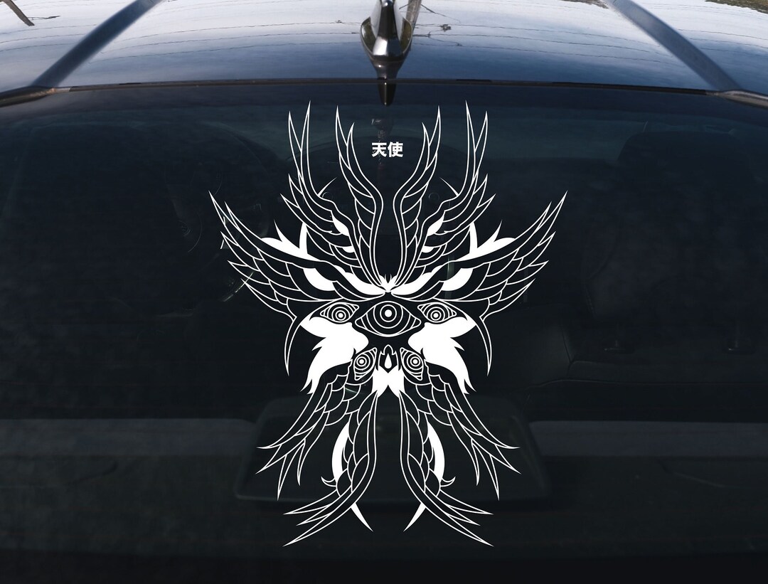 Biblically Accurate Guardian Angel JDM Car Decal Windshield Banner - Etsy