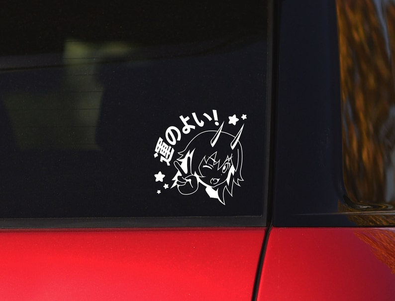 LUCKY! Anime Demon Girl Japanese Decal Sticker bild 2