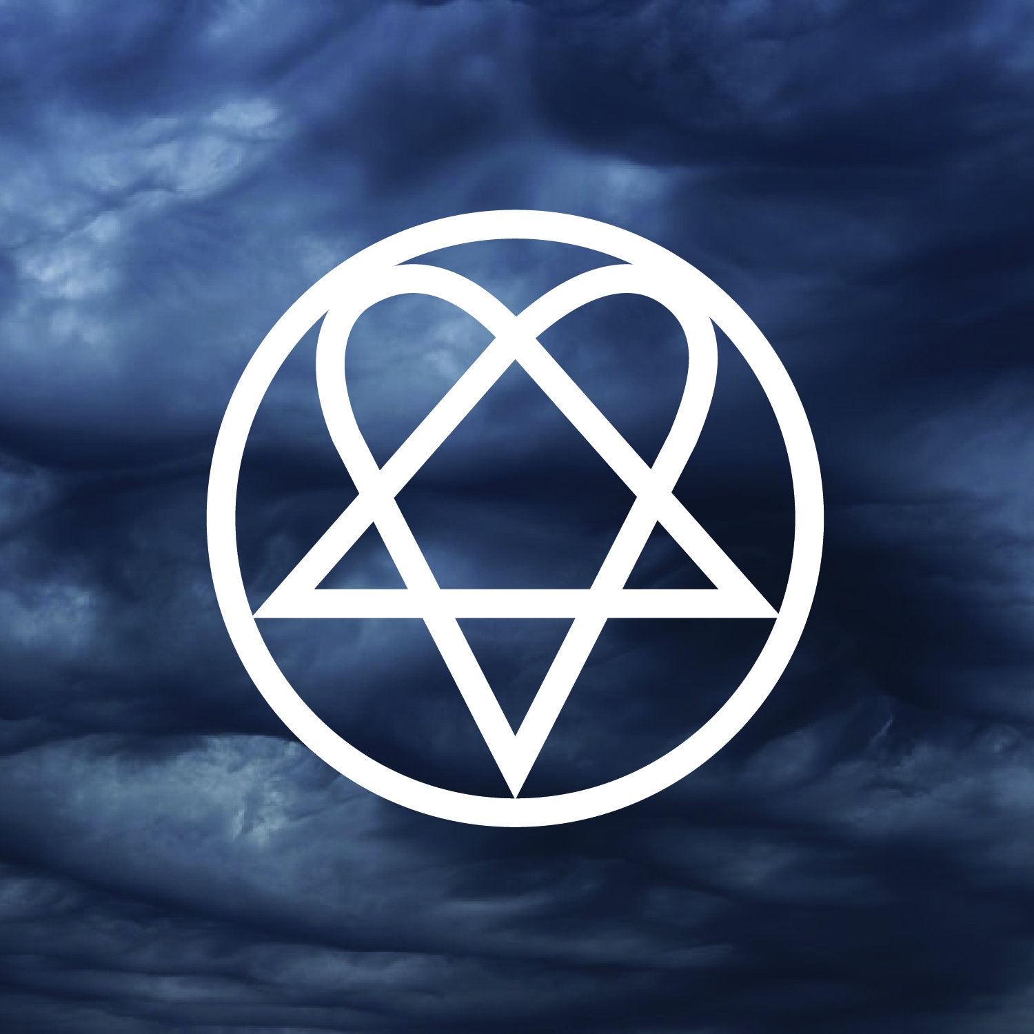 Heart Pentagram Heartogram Gas Cap Car Decal Laptop Sticker - Etsy