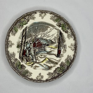 Vintage Johnson Brothers Friendly Village Bread & Butter Plate Made in England, Village Scenes, Friendly Village Replacement, Holiday Dining