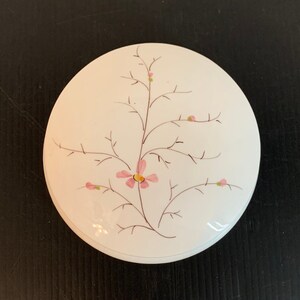 Bassano 453 Round Covered Trinket Dish, Italian Round Covered Dish, Floral Covered Trinket Dish, Gift for Her, Ring Dish