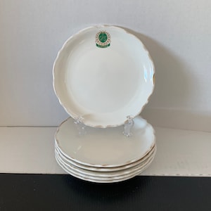 Vintage Aurora Country Club Salad Dessert Plates Syracuse China, Aurora Illinois, Syracuse China Collector, Vintage Restaurant Ware