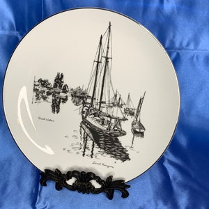 Vintage 1971 Lionel Barrymore Quiet Waters Gorham Plate Made in Bavaria West Germany