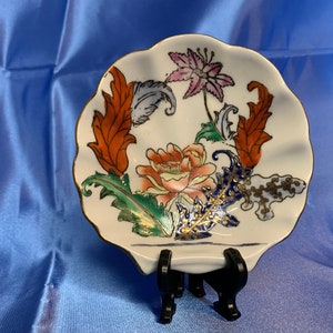 Toyo Fleury Shell Trinket Ring Dish Tray Made in China 1988