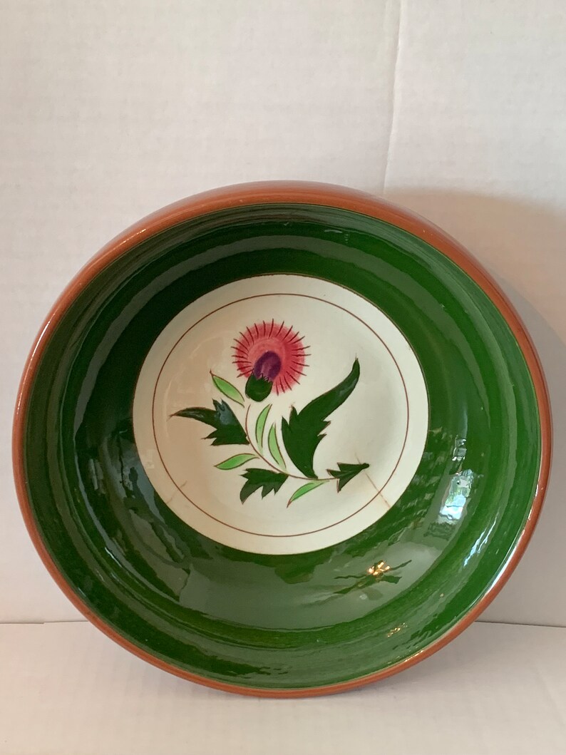Vintage Stangl Pottery Thistle Pattern Vegetable Serving Bowl Etsy