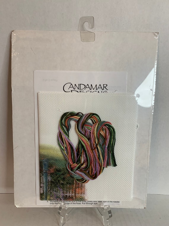 Thomas Kinkade Kreuzstich-Set 'Viktorianischer Garten II' – Komplettset Mit Leinwand, Garn & Nadel