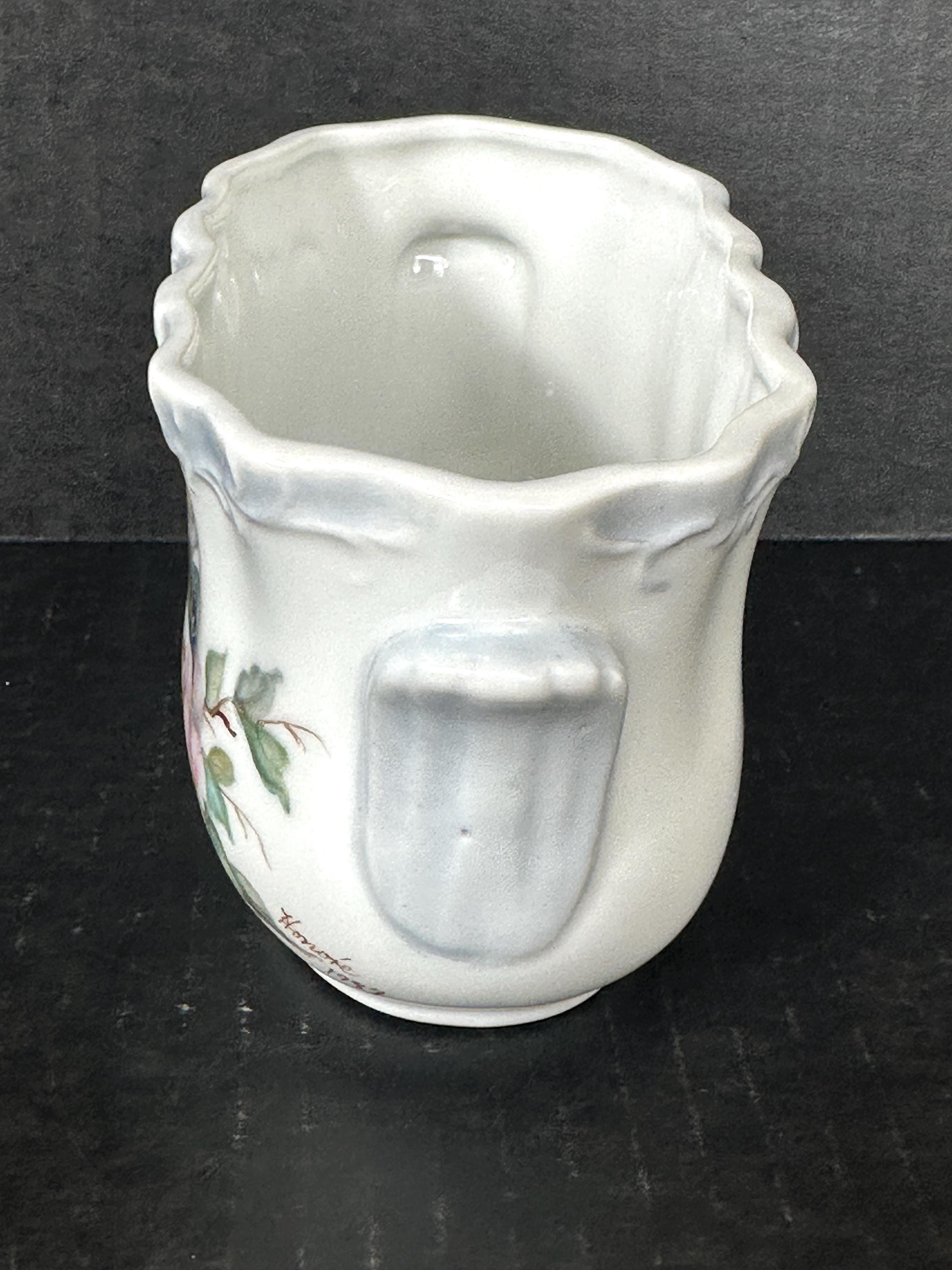 Vintage 1987 Bluebird and Cherry Blossom Floral Design Ceramic