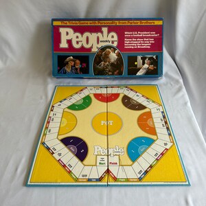 Vintage 1984 Parker Brothers PEOPLE Weekly Trivia Game, The Trivia Game With Personality, Game Night, Vintage Board Game, Fun Family Night