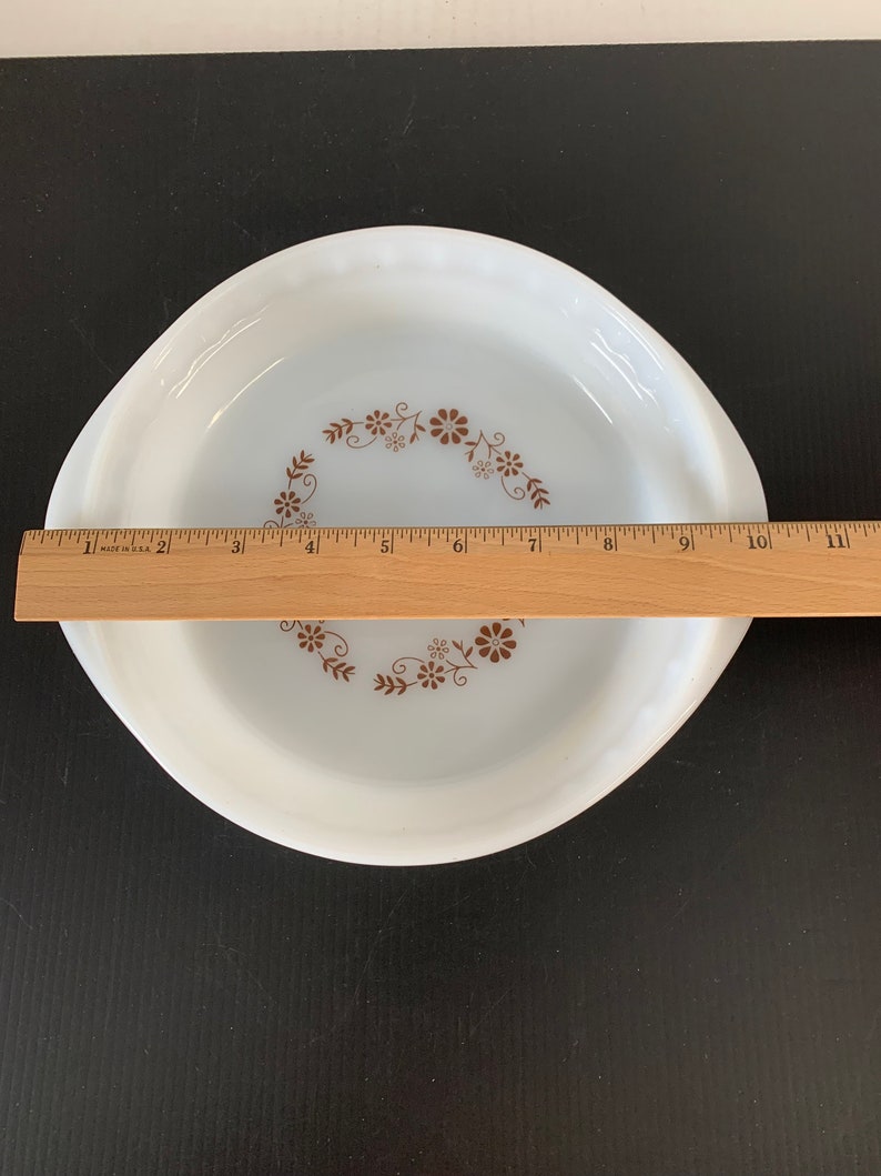 Vintage Vitrocrisa VRI1 Round Milk Glass Pie Pan Dish Etsy