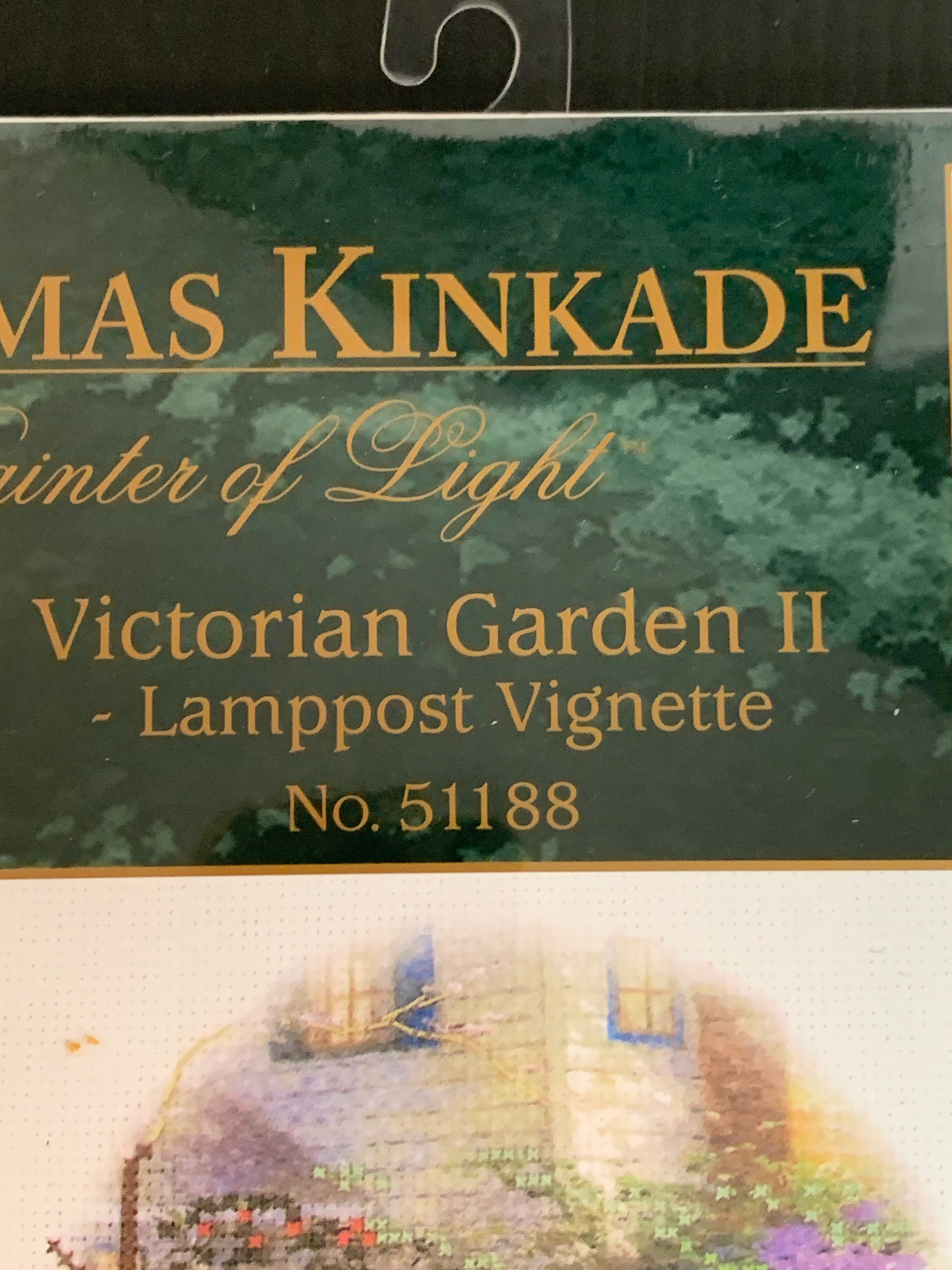 Thomas Kinkade Kreuzstich-Set 'Viktorianischer Garten II' – Komplettset Mit Leinwand, Garn & Nadel
