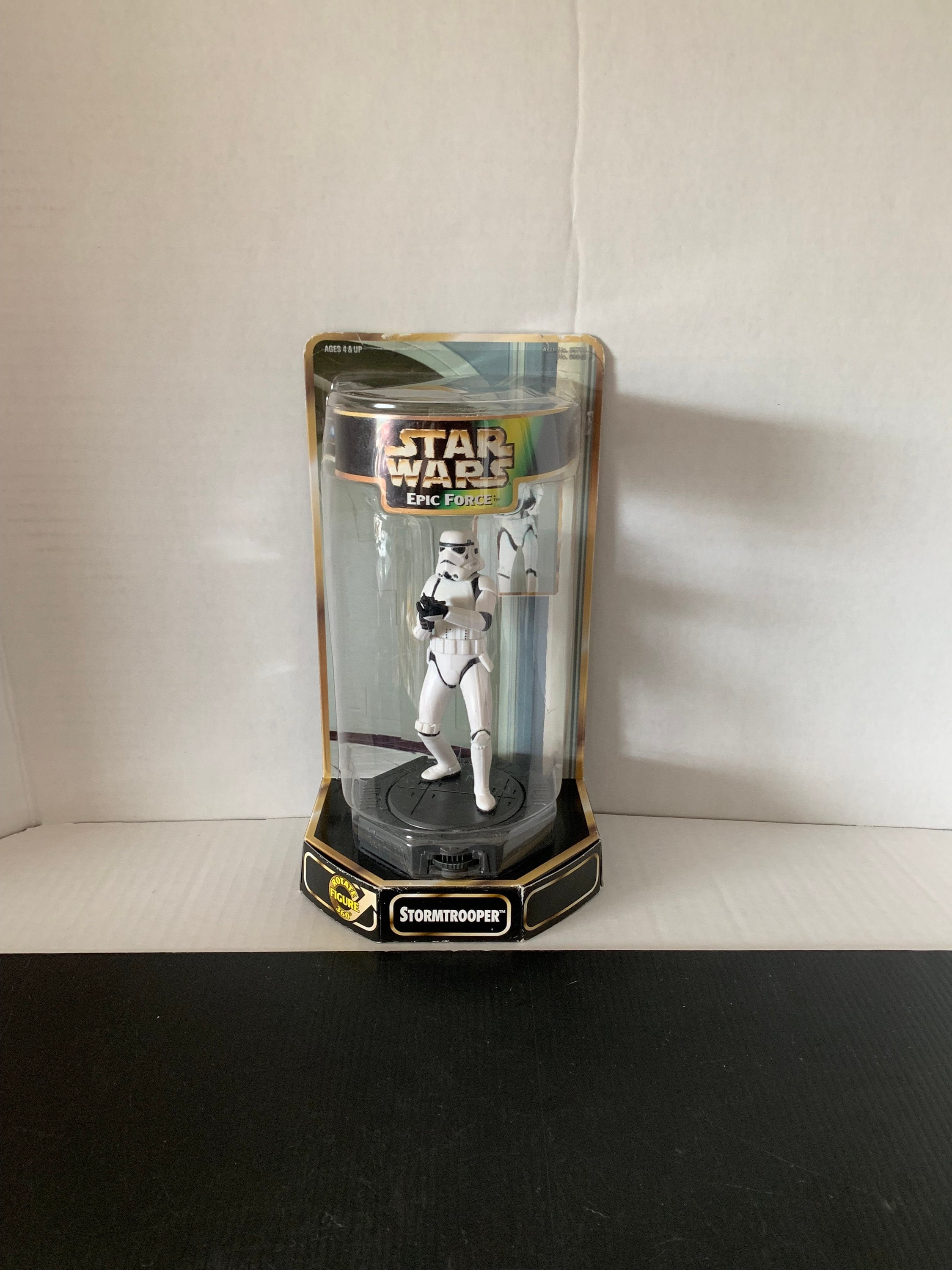 Vintage 1998 Hasbro Star Wars Epic Force Stormtrooper Rotating