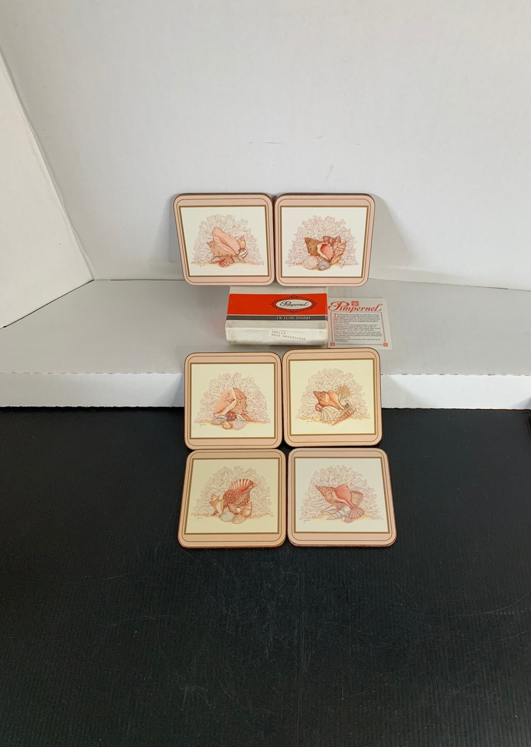 Vintage Pimpernel Cork Backed Deluxe Square Coasters maria Etsy