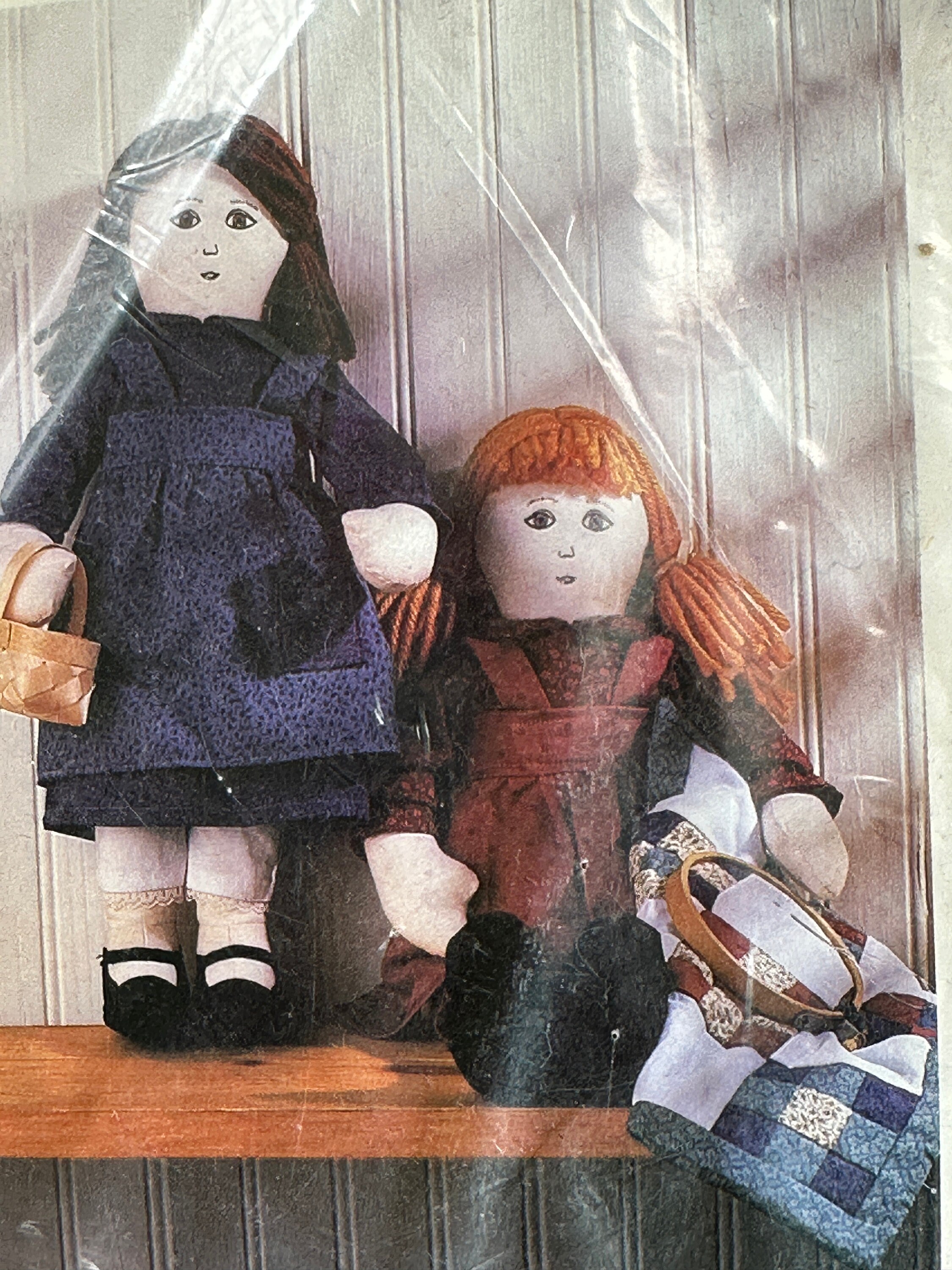 dolls country Vintage 1988 Better Homes and Gardens Country Dolls Kit #tl