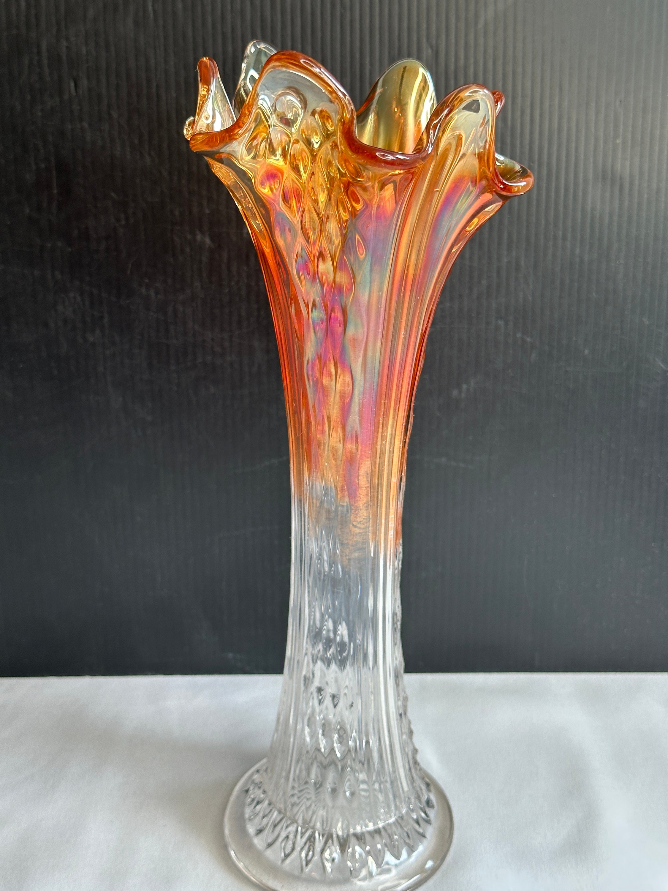 FENTONフェントンカー二バルアンティークUSA carnival vase $_57.JPG?set_id=880000500F