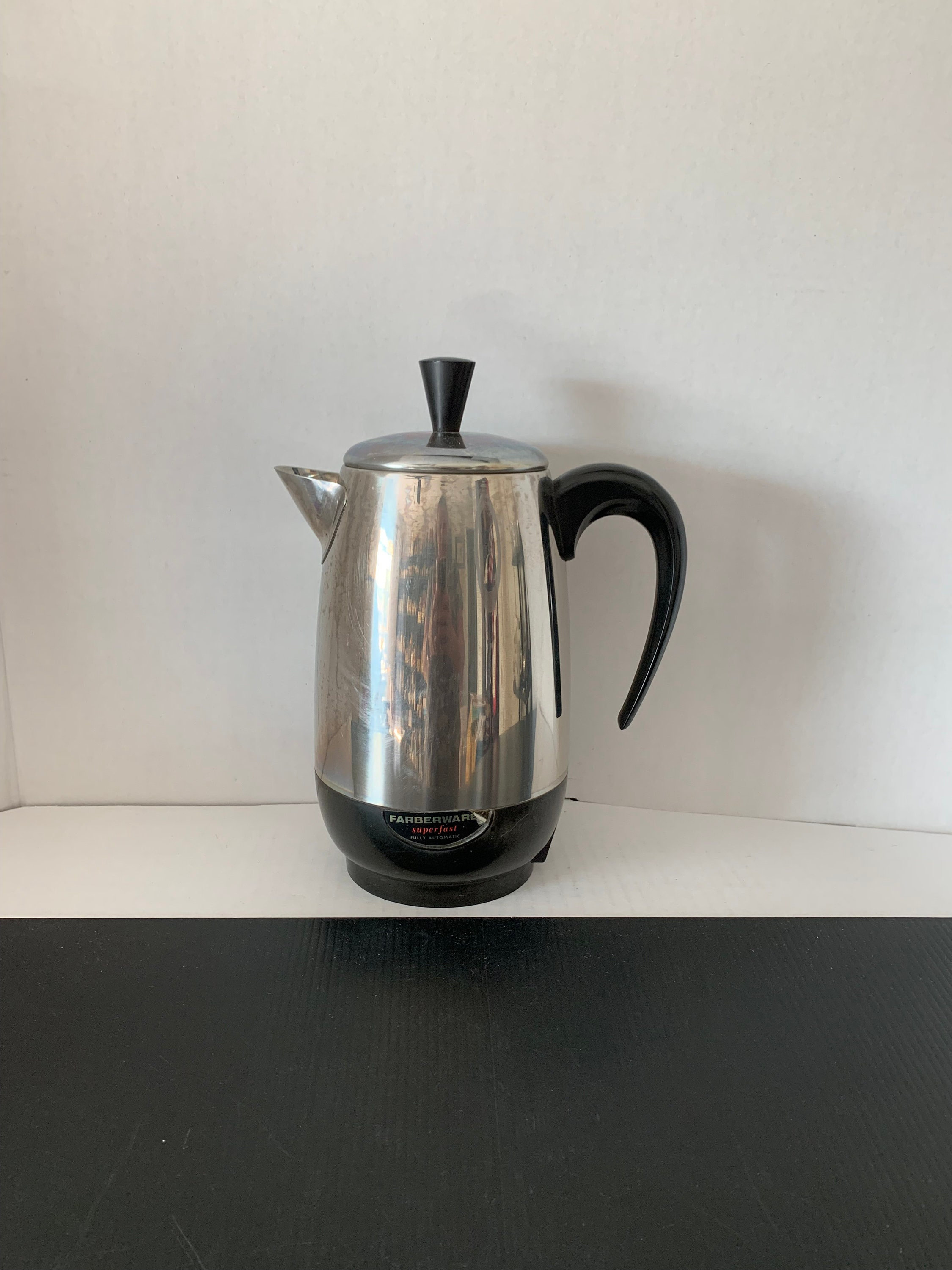 Vintage Farberware Superfast 2-12 Cup Percolator Coffee Pot 142 Bronx NY  USA 
