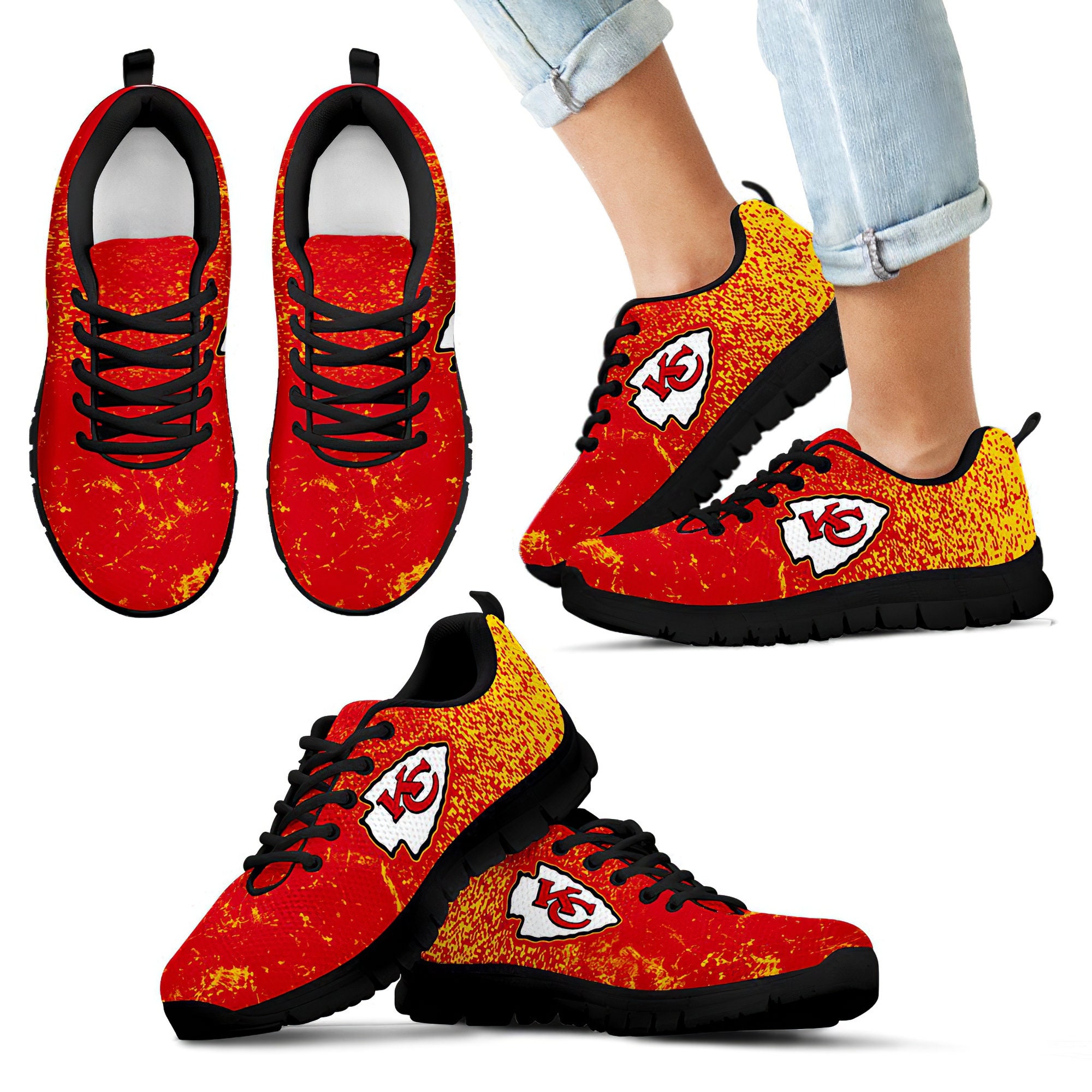Kansas City Chiefs NFL Sneaker shoesKansas City Chiefs | Etsy