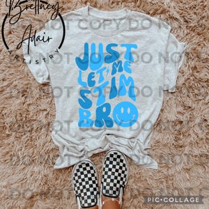 Just let me stim bro PNG retro funny autism awareness shirt design download