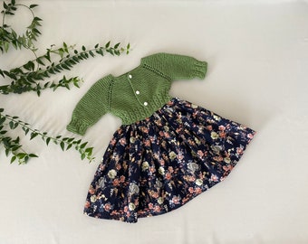 Knitted and sewn children's dress "Kareli" and "Soray"