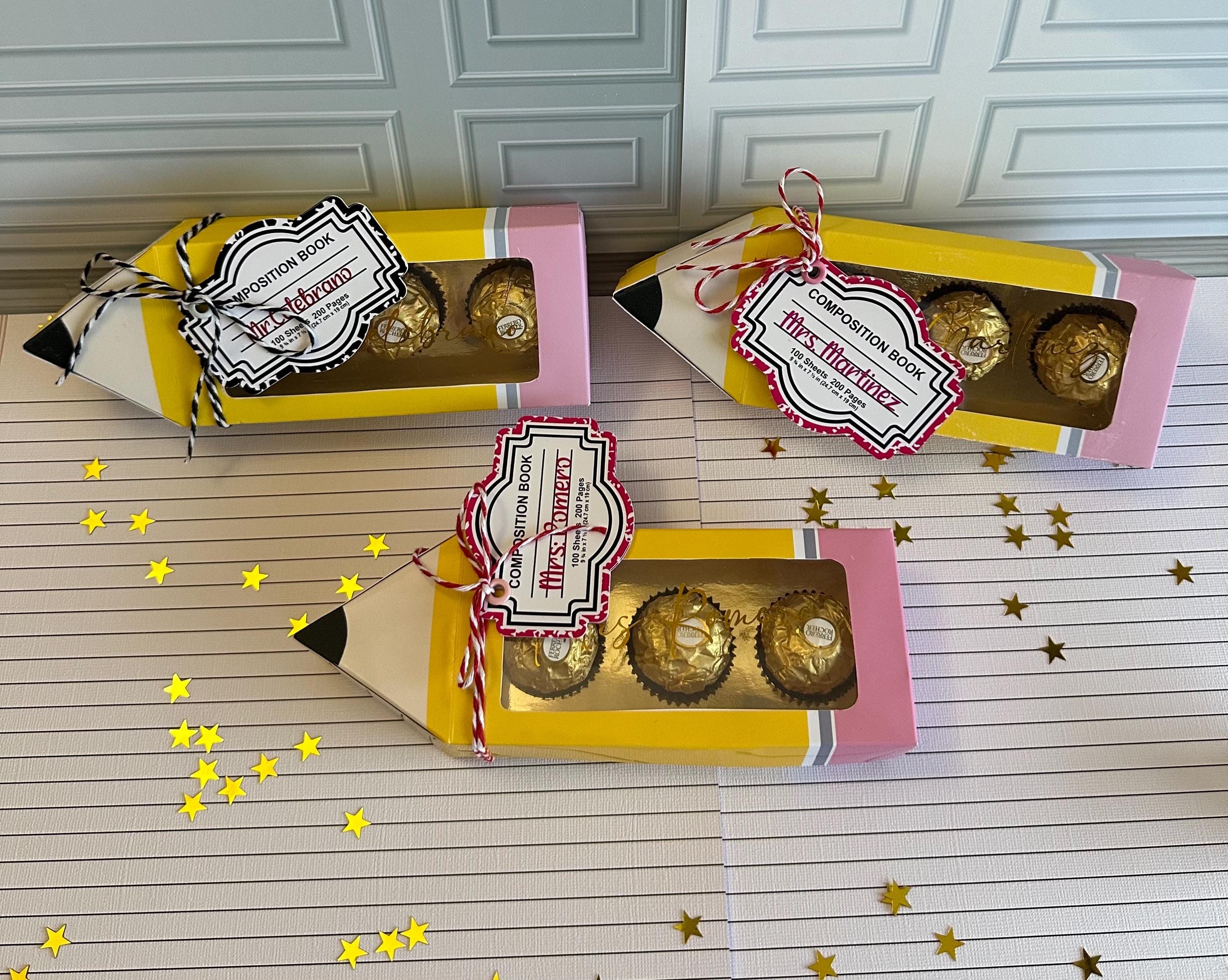 Pencil Treat Box With Ferrero Rocher | Back to School Teacher Student ...
