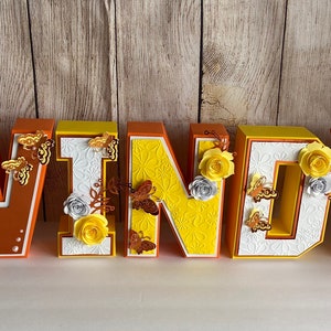 3 D letters