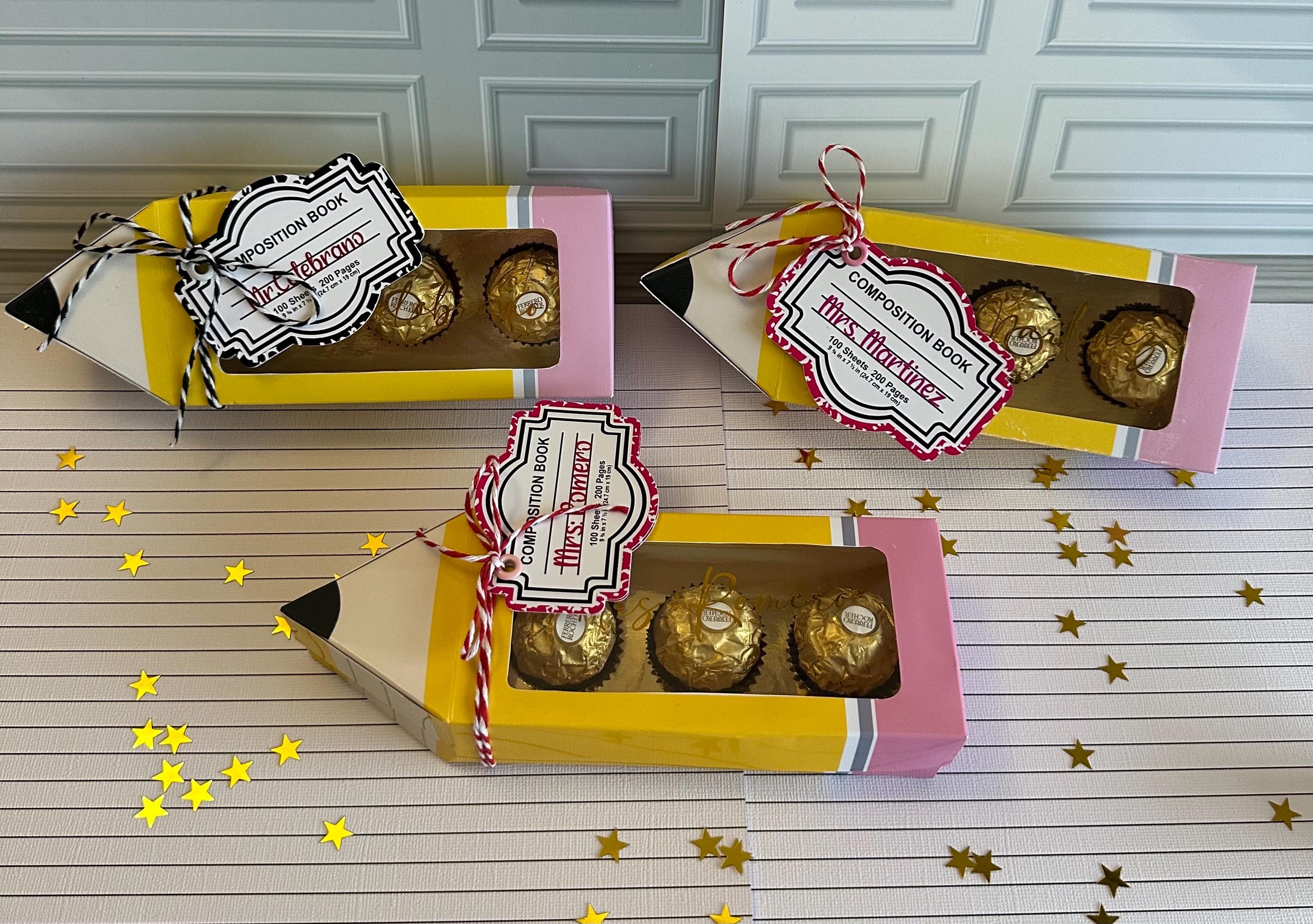 Pencil Treat Box With Ferrero Rocher | Back to School Teacher Student ...