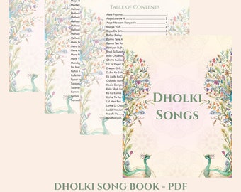 Mehndi Dholki Songs Book - No Customization