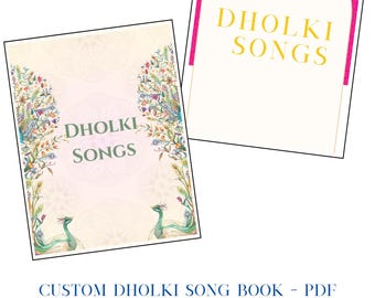 Custom Mehndi Dholki Songs Book