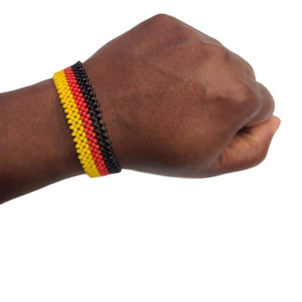 Bracelet En Bois "Allemagne / Deutschland" - Fait Main En France - Neuf Sans Emballage