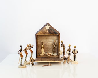 Banana Fiber Nativity Box Set - Fair Trade Handmade in Machakos East Africa