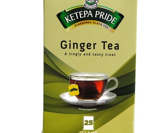 Ginger Tea, 25 Tea Bags, Ketepa Pride Black Tea