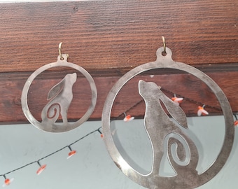 Metal Hare in a disc - Door hanger - Metal Garden Art- Made in Wales - Metal Hare- ready to Rust Hare- Welsh Garden Gift -Tree hanger