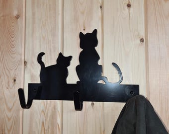 Black Cat Coat Hook 30cmx20cm