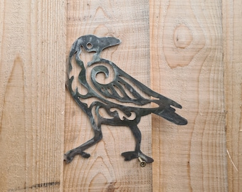 Crow Metal Art Garden Gift