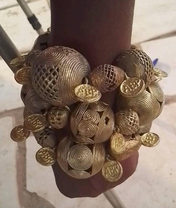 Unisex Bracelets, Ghana Brass Bracelets, Brass Jewelry, African Jewelry, Krobo Beads Bracelet, Ethnic Jewelry